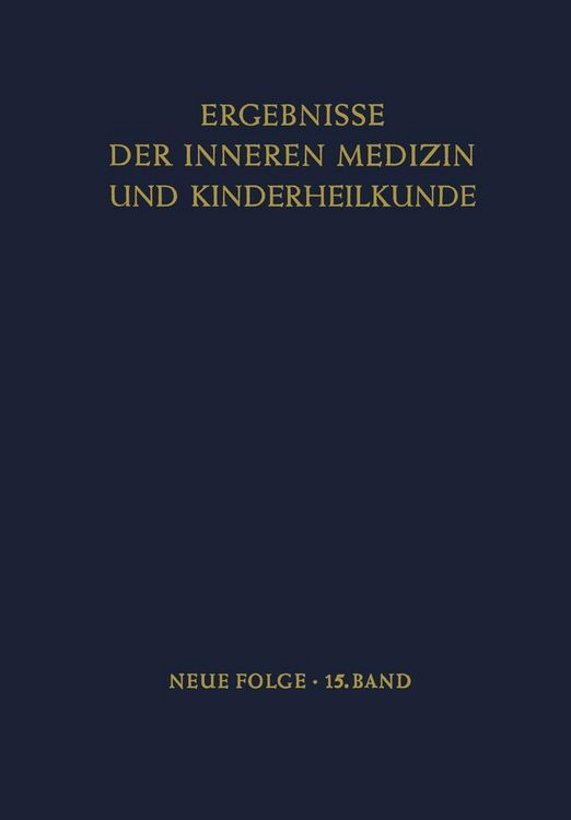 Produktbild: Ergebnisse der Inneren Medizin und Kinderheilkunde