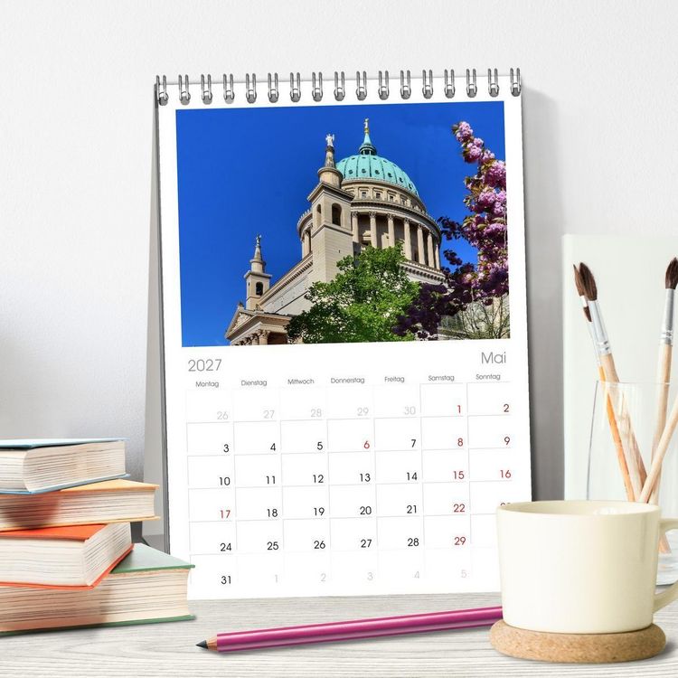 Produktbild: Tischplaner 2027 - POTSDAM. Du bist so sch&ouml;n (A5 Tischkalender zum Aufstellen) CALVENDO
