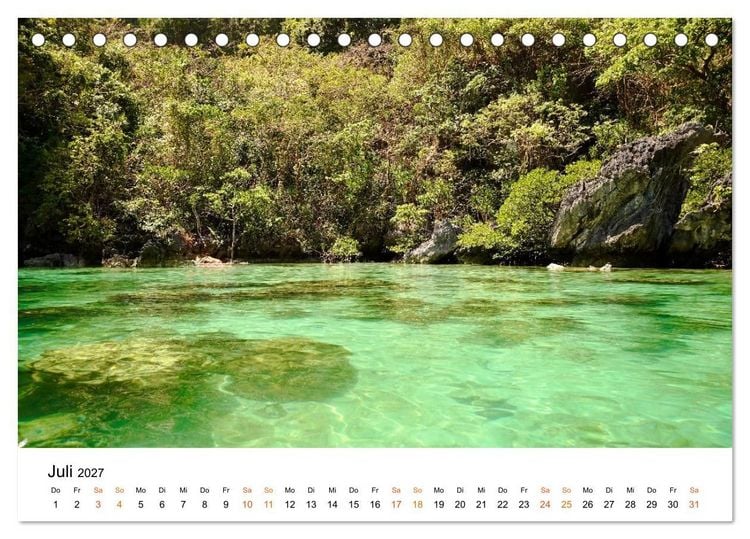 Produktbild: S&uuml;dostasien - Thailand, Philippinen, Bali (Tischkalender 2027 DIN A5 quer), CALVENDO Monatskalender
