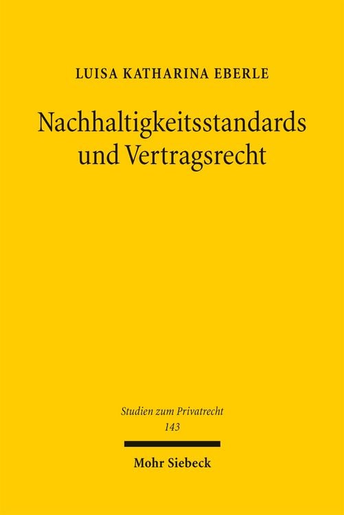 Produktbild: Nachhaltigkeitsstandards und Vertragsrecht