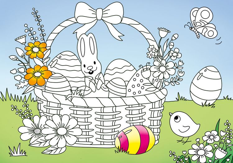 Produktbild: Mein sch&ouml;nstes buntes Malbuch. Im Fr&uuml;hling