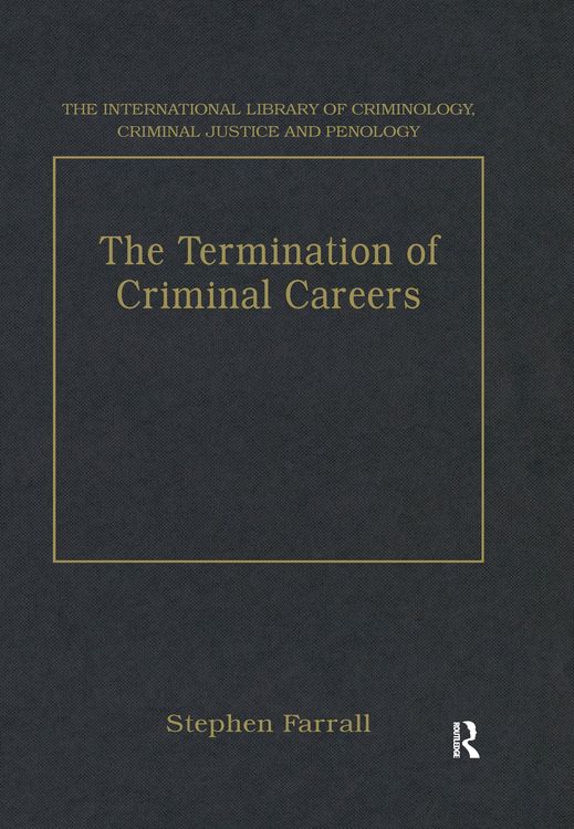 Produktbild: The Termination of Criminal Careers