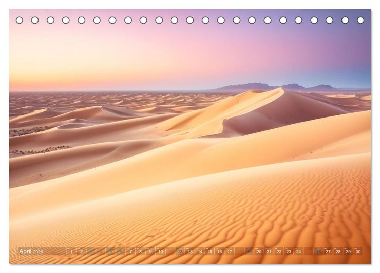 Produktbild: Sandd&uuml;nen In der W&uuml;ste und am Meer (Tischkalender 2026 DIN A5 quer), CALVENDO Monatskalender