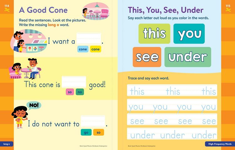 Produktbild: Brain Quest Phonics Workbook: Kindergarten