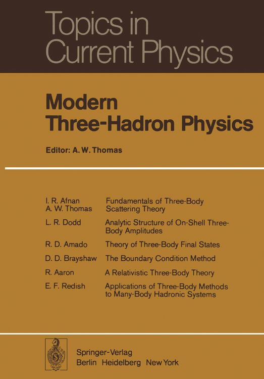Produktbild: Modern Three-Hadron Physics