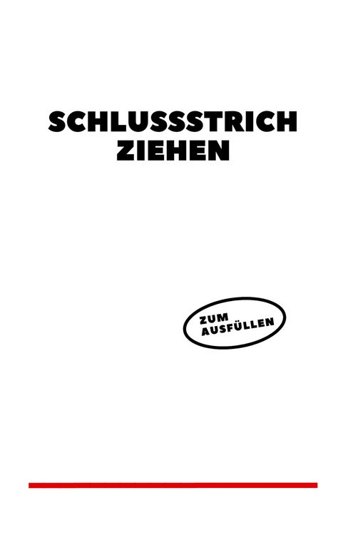 Produktbild: Schlussstrich ziehen