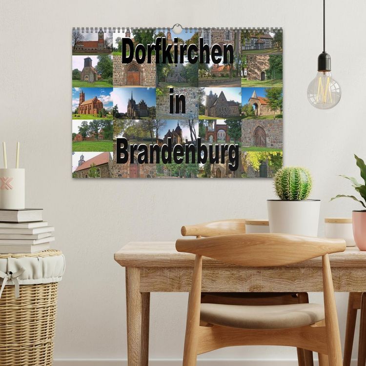Produktbild: Dorfkirchen in Brandenburg (Wandkalender 2026 DIN A3 quer), CALVENDO Monatskalender