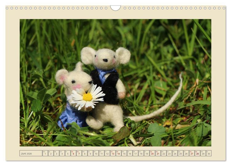 Produktbild: Bei Familie Maus zuhaus (Wandkalender 2026 DIN A3 quer), CALVENDO Monatskalender