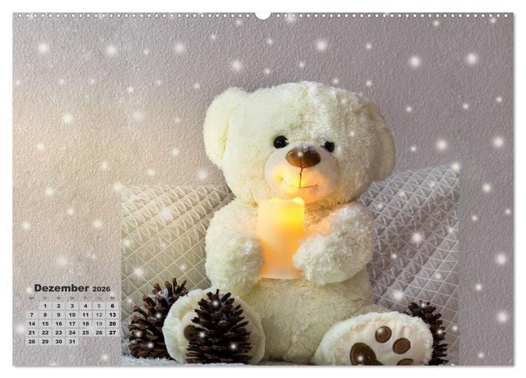 Produktbild: Teddys, wollen wir Kalender anschauen? (Wandkalender 2026 DIN A2 quer), CALVENDO Monatskalender
