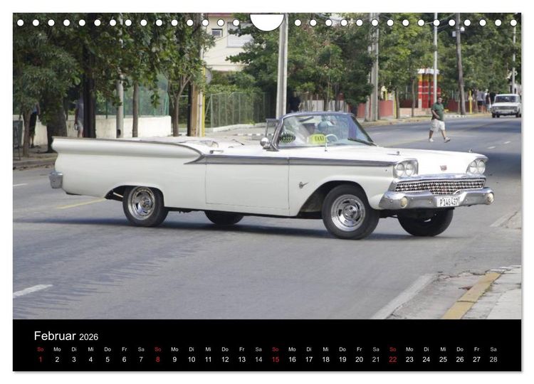 Produktbild: Oldtimertr&auml;ume auf KUBA (Wandkalender 2026 DIN A4 quer), CALVENDO Monatskalender