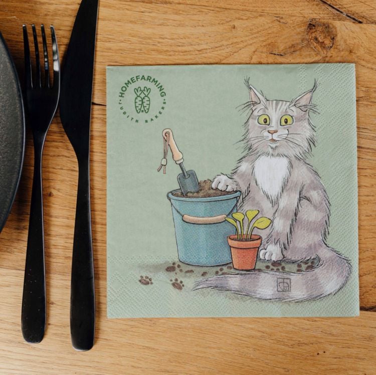 Produktbild: Servietten &ldquo;Kater Jack und Maulwurf G&uuml;nter&rdquo;