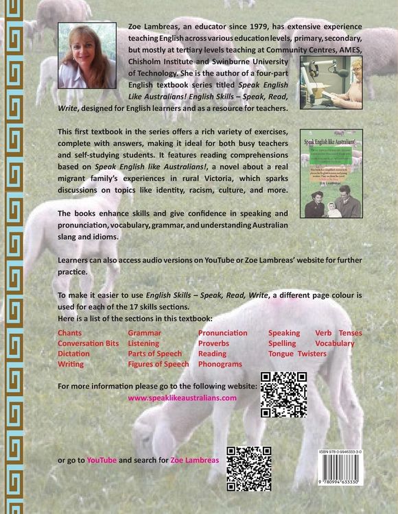 Produktbild: Speak English Like Australians! English Skills - Speak, Read, Write Textbook 1