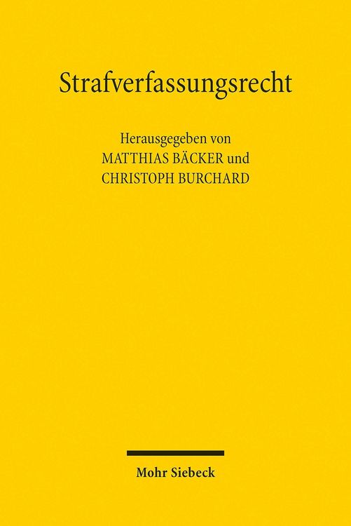 Produktbild: Strafverfassungsrecht