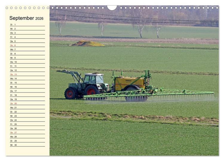 Produktbild: Landwirtschaftliche Maschinen im Einsatz (Wandkalender 2026 DIN A3 quer), CALVENDO Monatskalender