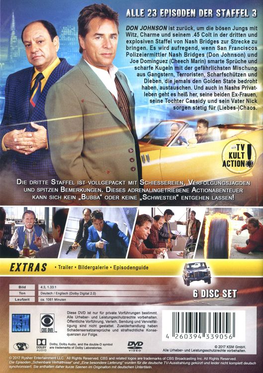 Nash Bridges - Die dritte Staffel [6 DVDs]