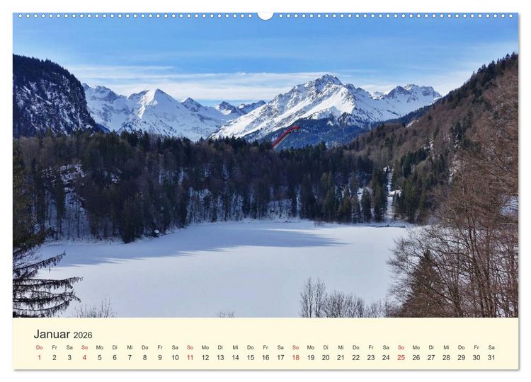 Produktbild: Wandergl&uuml;ck im Allg&auml;u (Wandkalender 2026 DIN A2 quer), CALVENDO Monatskalender
