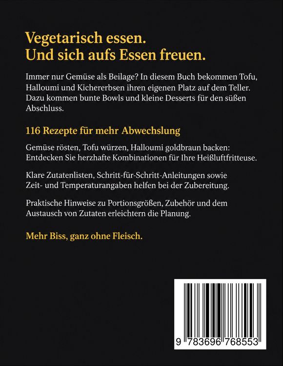 Produktbild: Airfryer vegetarisch: Mehr Biss, ganz ohne Fleisch