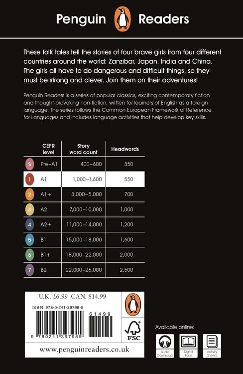Produktbild: Penguin Readers Level 1: Tales of Adventurous Girls (ELT Graded Reader)