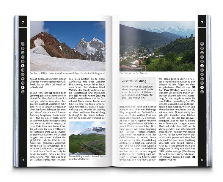 Produktbild: KOMPASS Wanderführer Georgien, Kaukasus, 50 Touren mit Extra-Tourenkarte
