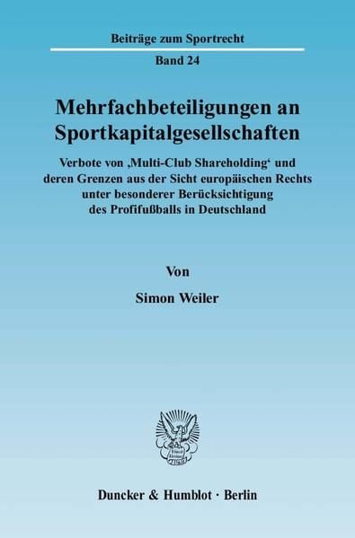 Produktbild: Mehrfachbeteiligungen an Sportkapitalgesellschaften.