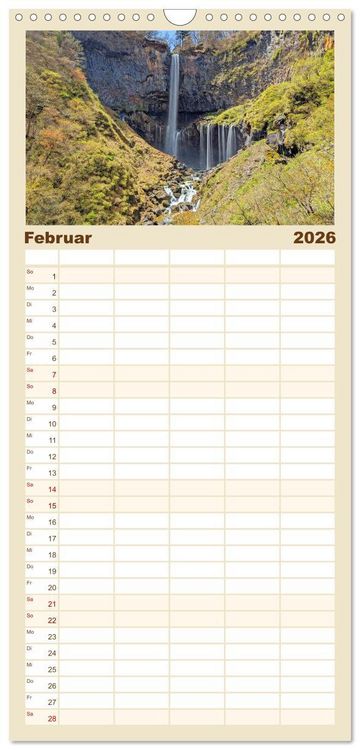 Produktbild: Familienplaner 2026 - Japan entdecken Tokio, Osaka & mehr mit 5 Spalten (Wandkalender, 21 x 45 cm) CALVENDO