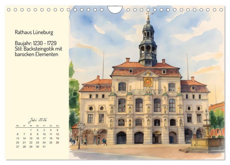 Produktbild: Prunkvolle deutsche Rath&auml;user (Wandkalender 2026 DIN A4 quer), CALVENDO Monatskalender