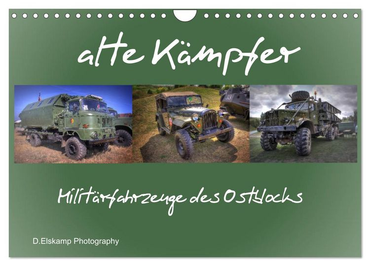 Produktbild: alte K&auml;mpfer- Milit&auml;rfahrzeuge des Ostblocks (Wandkalender 2026 DIN A4 quer), CALVENDO Monatskalender