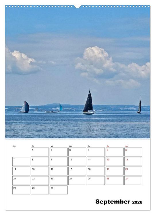 Produktbild: Bodenseeradweg - Auf dem Bodensee durch 3 L&auml;nder (Wandkalender 2026 DIN A2 hoch), CALVENDO Monatskalender