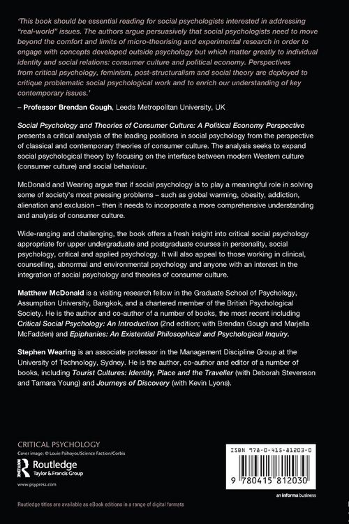 Produktbild: Social Psychology and Theories of Consumer Culture