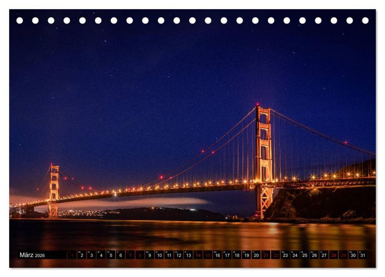 Produktbild: San Francisco Moments (Tischkalender 2026 DIN A5 quer), CALVENDO Monatskalender