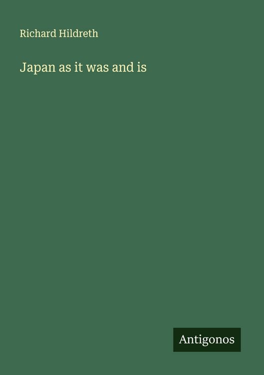 Produktbild: Japan as it was and is