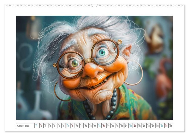 Produktbild: Alt, aber nicht leise (Wandkalender 2026 DIN A2 quer), CALVENDO Monatskalender