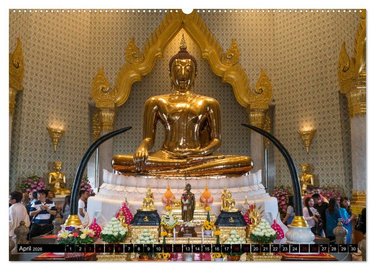 Produktbild: Bangkok - Thailand (Wandkalender 2026 DIN A2 quer), CALVENDO Monatskalender
