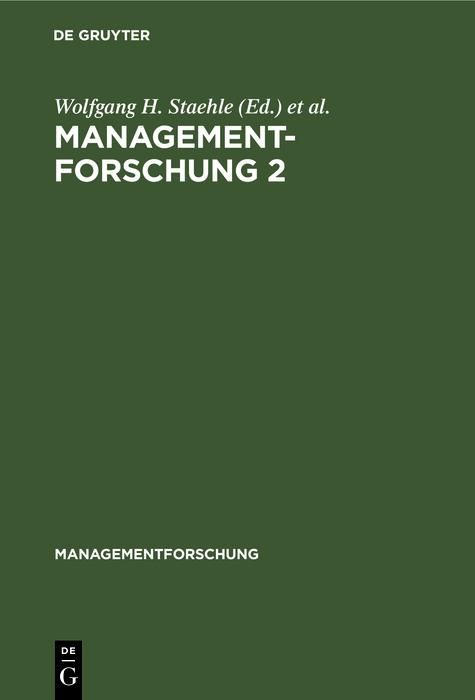 Produktbild: Managementforschung 2
