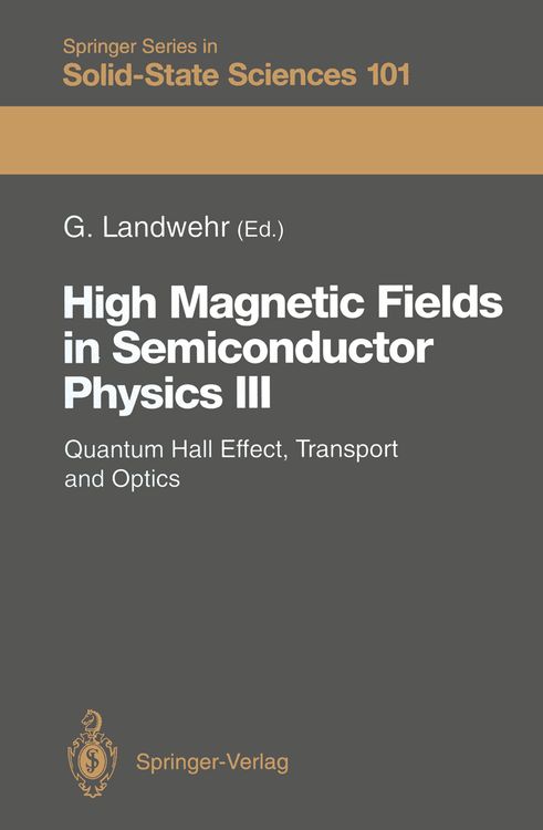 Produktbild: High Magnetic Fields in Semiconductor Physics III