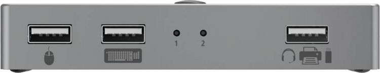 Produktbild: Hama 2+2 Port KVM-Umschalter HDMI USB 4096 x 2160 Pixel