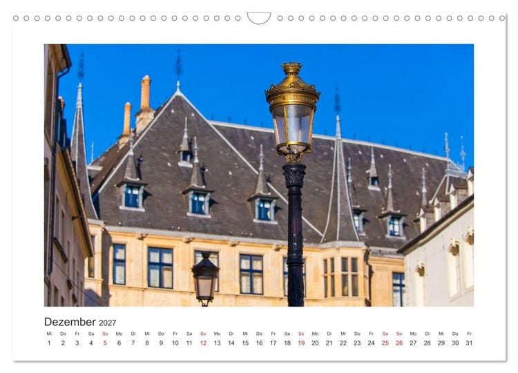 Produktbild: LUXEMBURG Stadt der Kontraste (Wandkalender 2027 DIN A3 quer), CALVENDO Monatskalender
