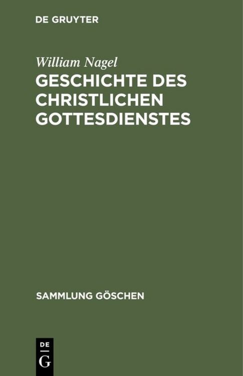 Produktbild: Geschichte des christlichen Gottesdienstes
