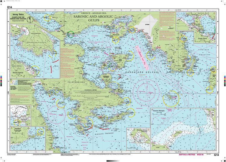 Produktbild: G14 Saronic and Argolic Gulfs, Imray Chart