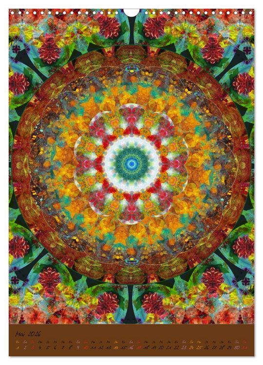 Produktbild: FLORALE MANDALAS (Wandkalender 2026 DIN A3 hoch), CALVENDO Monatskalender