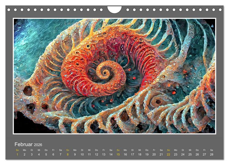 Produktbild: Strukturvisionen (Wandkalender 2026 DIN A4 quer), CALVENDO Monatskalender