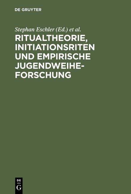 Produktbild: Ritualtheorie, Initiationsriten und empirische Jugendweiheforschung