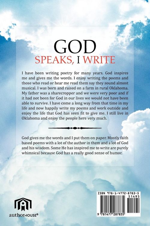 Produktbild: God Speaks, I Write