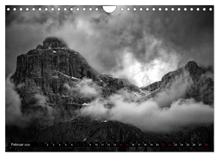 Produktbild: Dramatik in SW (Wandkalender 2026 DIN A4 quer), CALVENDO Monatskalender