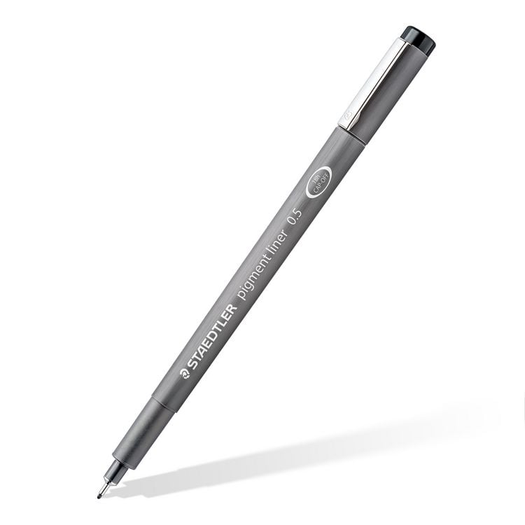Produktbild: STAEDTLER pigment liner 308 Fineliner, 3er Set (0.3, 0.5, 0.7), 1 Radierer + 1 Spitzer, 308 SBK3P