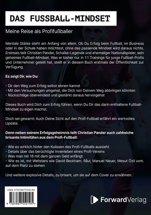 Produktbild: Das Fu&szlig;ball-Mindset - offizielle Biografie von Christian Pander