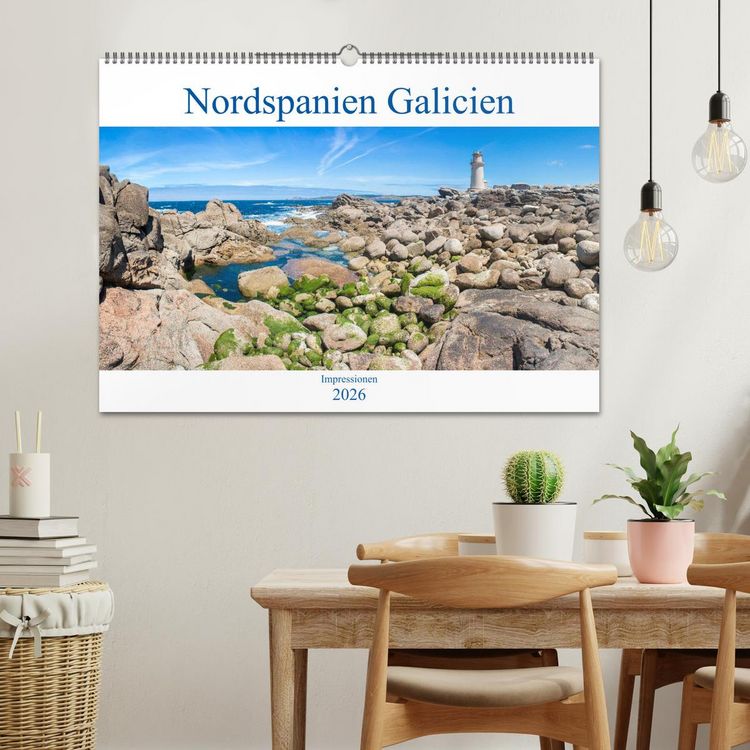 Produktbild: Nordspanien Galicien (Wandkalender 2026 DIN A2 quer), CALVENDO Monatskalender