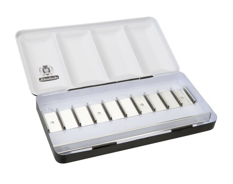 Produktbild: Schmincke Leerkasten f&uuml;r Aquarellfarben, Metall f&uuml;r 10 x 15 ml Tuben