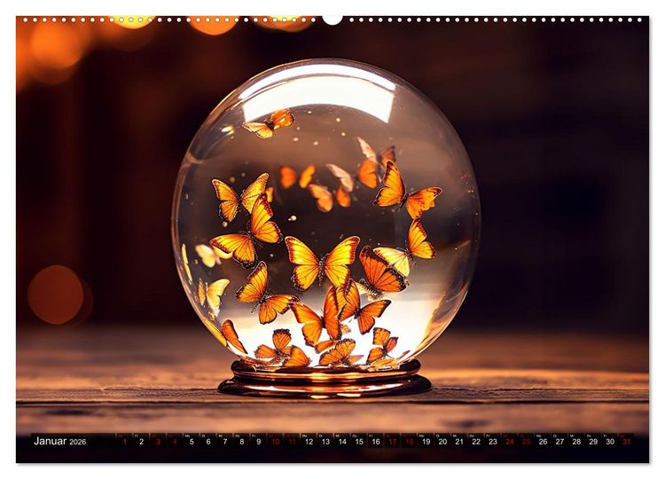 Produktbild: Schneekugel war gestern (hochwertiger Premium Wandkalender 2026 DIN A2 quer), Kunstdruck in Hochglanz