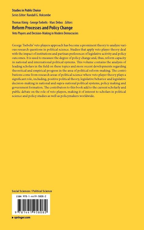 Produktbild: Reform Processes and Policy Change